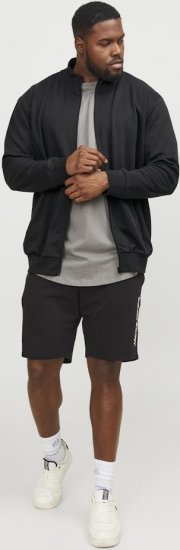 Jack & Jones PAULOS Turtleneck Zip Sweatshirt Black - Sudaderas - Sudaderas 2XL-12XL