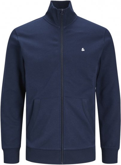 Jack & Jones PAULOS Turtleneck Zip Sweatshirt Navy Blazer - Sudaderas - Sudaderas 2XL-12XL