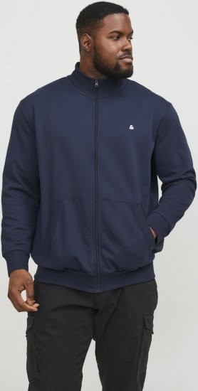 Jack & Jones PAULOS Turtleneck Zip Sweatshirt Navy Blazer - Sudaderas - Sudaderas 2XL-12XL