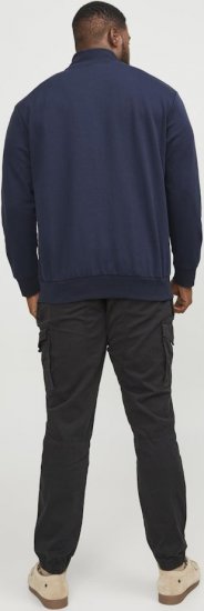 Jack & Jones PAULOS Turtleneck Zip Sweatshirt Navy Blazer - Sudaderas - Sudaderas 2XL-12XL