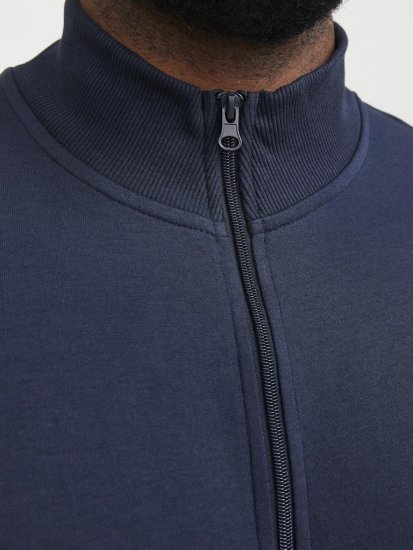 Jack & Jones PAULOS Turtleneck Zip Sweatshirt Navy Blazer - Sudaderas - Sudaderas 2XL-12XL