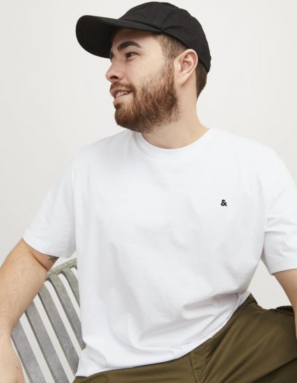 Jack & Jones PAULOS T-Shirt White - Camisetas - Camisetas - 2XL-14XL