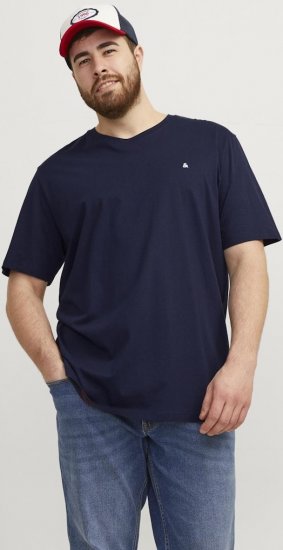 Jack & Jones PAULOS T-Shirt Navy Blazer - Camisetas - Camisetas - 2XL-14XL