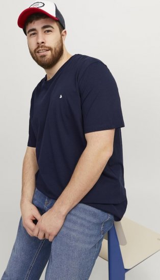 Jack & Jones PAULOS T-Shirt Navy Blazer - Camisetas - Camisetas - 2XL-14XL