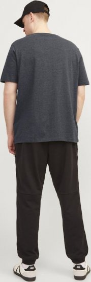 Jack & Jones PAULOS T-Shirt Dark Grey Melange - Camisetas - Camisetas - 2XL-14XL