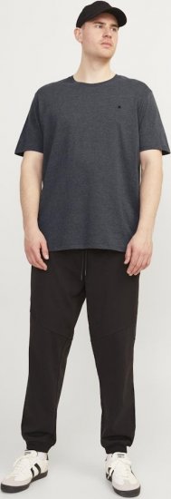 Jack & Jones PAULOS T-Shirt Dark Grey Melange - Camisetas - Camisetas - 2XL-14XL