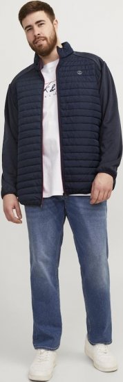 Jack & Jones MULTI SET-IN Sleeves Quilted Jacket With Collar Navy Blazer - Chaquetas - Chaquetas Tallas Grandes 2XL-8XL