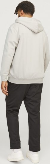 Jack & Jones ESTERBRO Zip Hoodie Light Grey - Sudaderas - Sudaderas 2XL-12XL