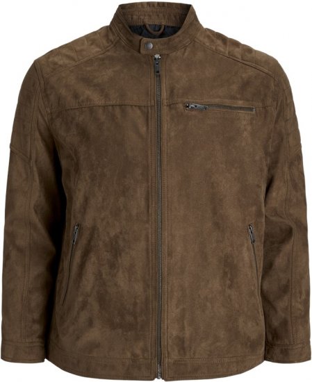 Jack & Jones ROCKY Jacket Brown - Chaquetas - Chaquetas Tallas Grandes 2XL-8XL