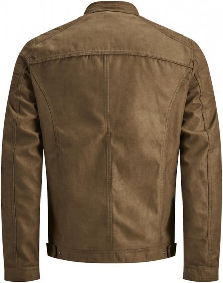Jack & Jones ROCKY Jacket Brown - Chaquetas - Chaquetas Tallas Grandes 2XL-8XL