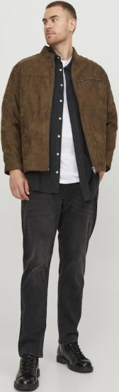 Jack & Jones ROCKY Jacket Brown - Chaquetas - Chaquetas Tallas Grandes 2XL-8XL