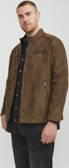 Jack & Jones ROCKY Jacket Brown - Chaquetas - Chaquetas Tallas Grandes 2XL-8XL