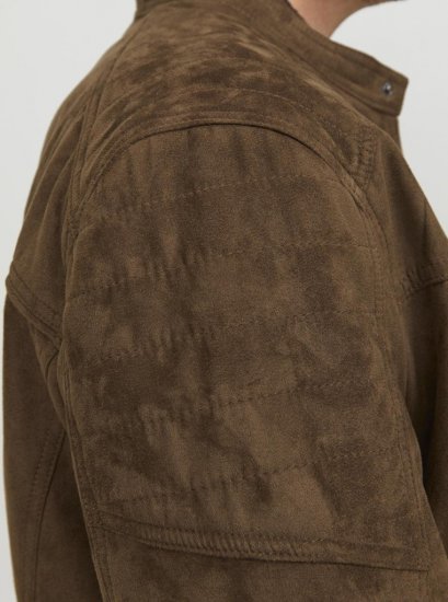 Jack & Jones ROCKY Jacket Brown - Chaquetas - Chaquetas Tallas Grandes 2XL-8XL