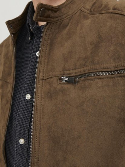 Jack & Jones ROCKY Jacket Brown - Chaquetas - Chaquetas Tallas Grandes 2XL-8XL