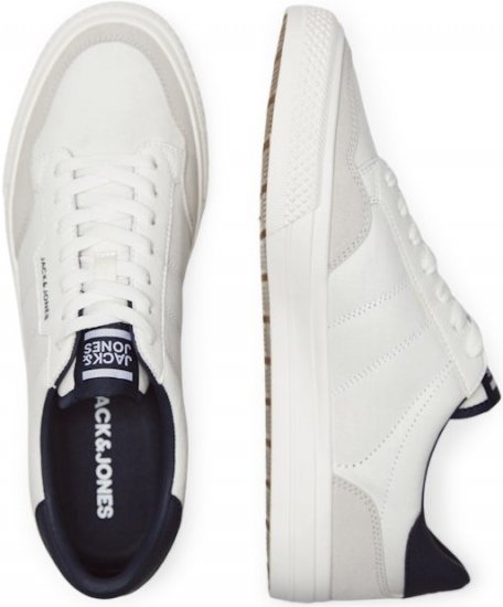Jack & Jones Morden Combo Sneakers White/Navy - Calzado de hombre 40-52 - Zapatillas de hombre tallas 40-52