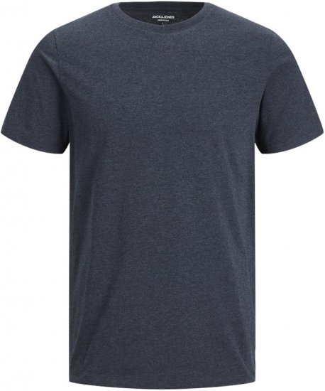 Jack & Jones ORGANIC T-Shirt Navy Blazer/Melange - Camisetas - Camisetas - 2XL-14XL