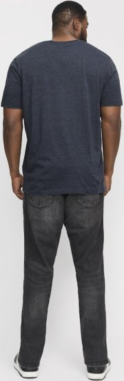 Jack & Jones ORGANIC T-Shirt Navy Blazer/Melange - Camisetas - Camisetas - 2XL-14XL