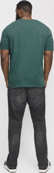 Jack & Jones ORGANIC T-Shirt Green/Melange - Camisetas - Camisetas - 2XL-14XL