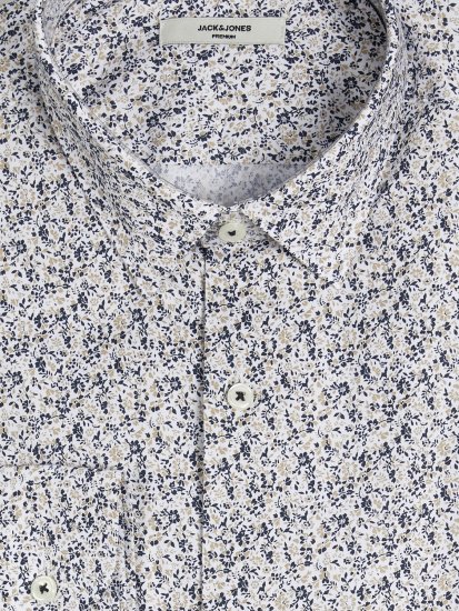 Jack & Jones JPRBLANORDIC LS Shirt White - Camisas - Camisas 2XL-10XL