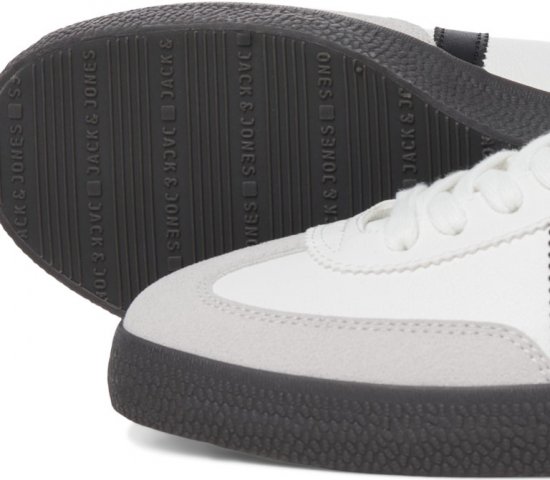 Jack & Jones Mambo Special Sneakers Bright White/Anthracite - Calzado de hombre 40-52 - Zapatillas de hombre tallas 40-52