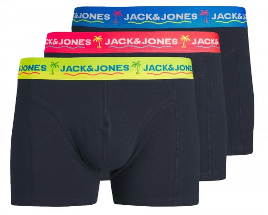 Jack & Jones JACTHOMAS Trunks 3-Pack Navy Blazer - Ropa interior - Ropa interior 2XL-8XL