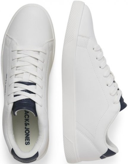 Jack & Jones Bosley Sneakers White/NAVY BLAZE - Calzado de hombre 40-52 - Zapatillas de hombre tallas 40-52