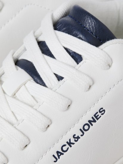 Jack & Jones Bosley Sneakers White/NAVY BLAZE - Calzado de hombre 40-52 - Zapatillas de hombre tallas 40-52