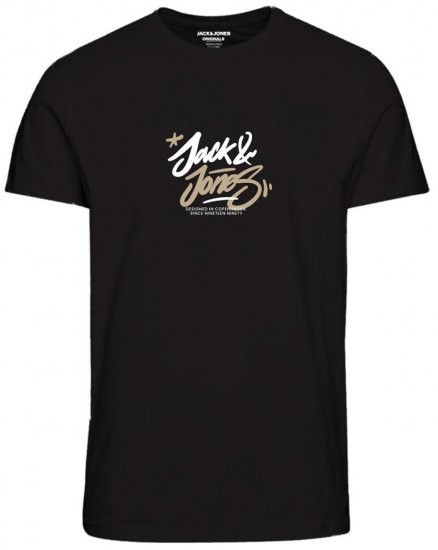 Jack & Jones JORSEQUOIA T-Shirt Black - Camisetas - Camisetas - 2XL-14XL