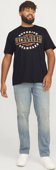 Jack & Jones LOGO O-Neck T-Shirt Black - Camisetas - Camisetas - 2XL-14XL