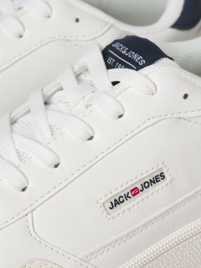 Jack & Jones Bounce Sneakers White/Navy BLAZE - Calzado de hombre 40-52 - Zapatillas de hombre tallas 40-52
