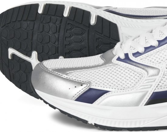 Jack & Jones Tokyo Sneakers White/MEDIEVAL B - Calzado de hombre 40-52 - Zapatillas de hombre tallas 40-52
