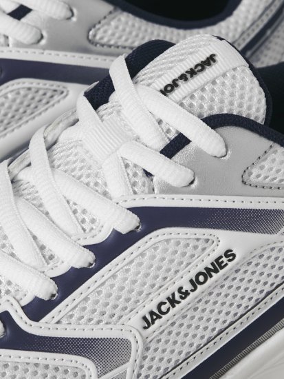Jack & Jones Tokyo Sneakers White/MEDIEVAL B - Calzado de hombre 40-52 - Zapatillas de hombre tallas 40-52