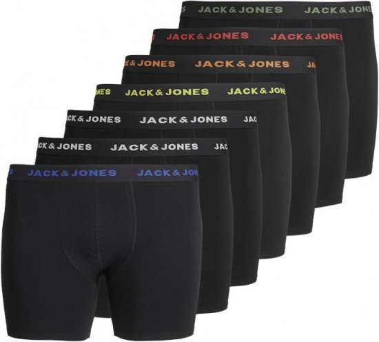 Jack & Jones BASIC Trunks 7-Pack Black - Ropa interior - Ropa interior 2XL-8XL