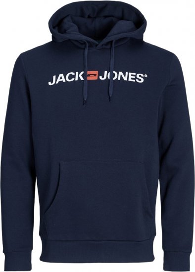 Jack & Jones CORP OLD LOGO REG FIT Hoodie Navy Blazer - Sudaderas - Sudaderas 2XL-12XL