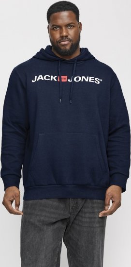 Jack & Jones CORP OLD LOGO REG FIT Hoodie Navy Blazer - Sudaderas - Sudaderas 2XL-12XL