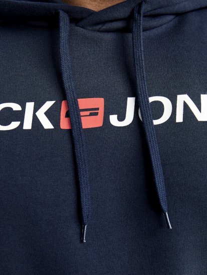 Jack & Jones CORP OLD LOGO REG FIT Hoodie Navy Blazer - Sudaderas - Sudaderas 2XL-12XL