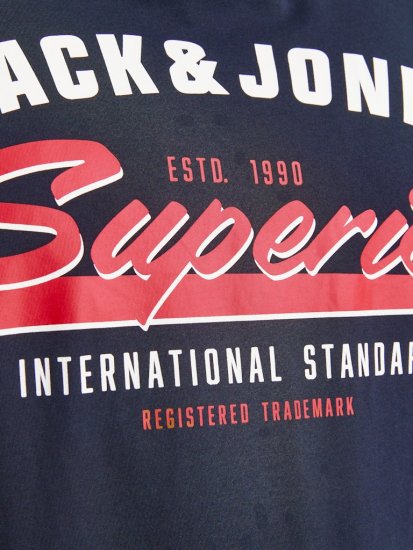Jack & Jones LOGO O-Neck T-Shirt Dark Blue - Camisetas - Camisetas - 2XL-14XL