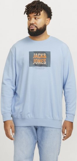 Jack & Jones HUDSON Sweatshirt Chambray Blue - Sudaderas - Sudaderas 2XL-12XL