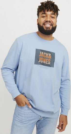Jack & Jones HUDSON Sweatshirt Chambray Blue - Sudaderas - Sudaderas 2XL-12XL