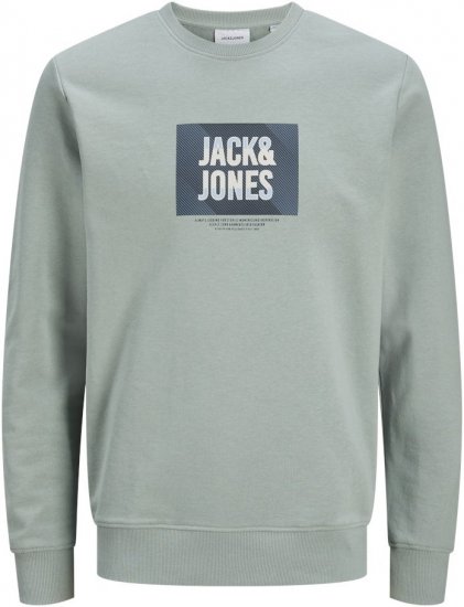 Jack & Jones HUDSON Sweatshirt Iceberg Green - Sudaderas - Sudaderas 2XL-12XL