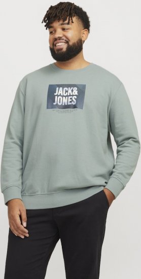 Jack & Jones HUDSON Sweatshirt Iceberg Green - Sudaderas - Sudaderas 2XL-12XL