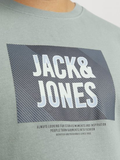 Jack & Jones HUDSON Sweatshirt Iceberg Green - Sudaderas - Sudaderas 2XL-12XL