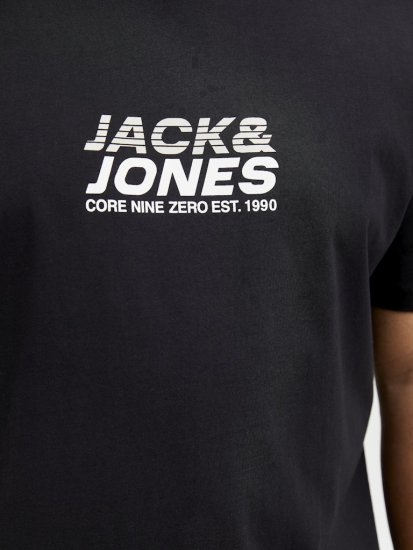 Jack & Jones Tarmac Branding Crew Neck T-Shirt Black - Camisetas - Camisetas - 2XL-14XL