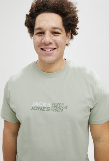 Jack & Jones Tarmac Branding Crew Neck T-Shirt Green - Camisetas - Camisetas - 2XL-14XL