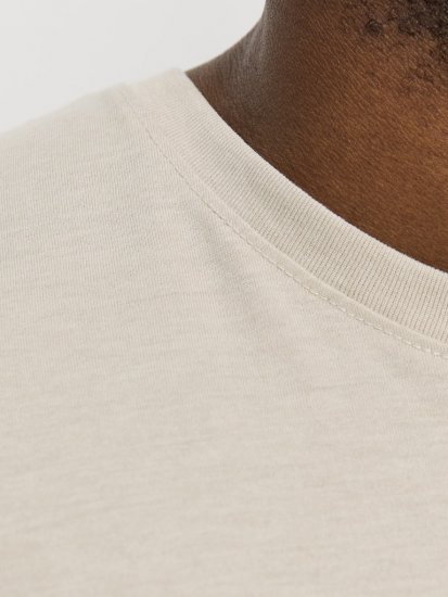 Jack & Jones ORGANIC T-Shirt Grey/Melange - Camisetas - Camisetas - 2XL-14XL