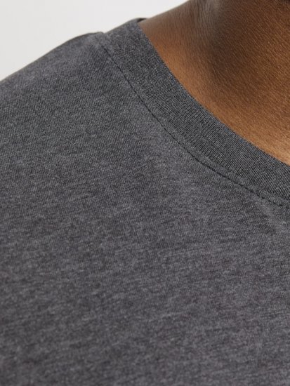 Jack & Jones ORGANIC T-Shirt Dark Grey Melange - Camisetas - Camisetas - 2XL-14XL