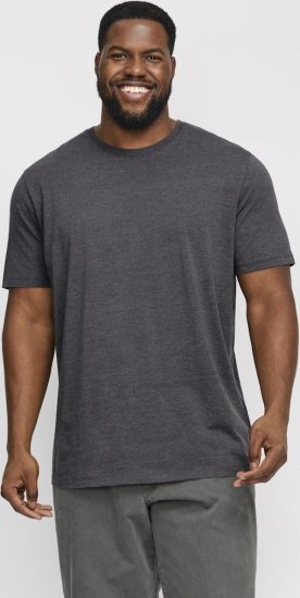 Jack & Jones ORGANIC T-Shirt Dark Grey Melange - Camisetas - Camisetas - 2XL-14XL