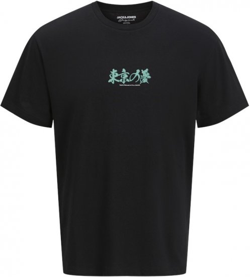 Jack & Jones Dreams Front & Back Print Crew Neck T-Shirt Black - Camisetas - Camisetas - 2XL-14XL