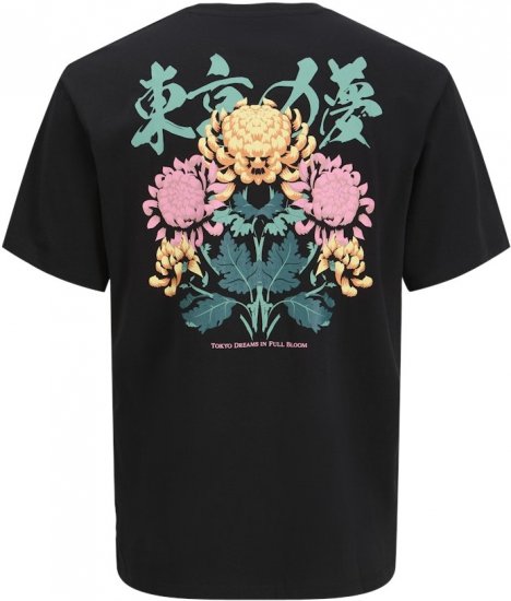 Jack & Jones Dreams Front & Back Print Crew Neck T-Shirt Black - Camisetas - Camisetas - 2XL-14XL