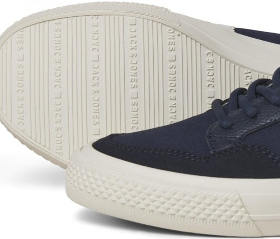 Jack & Jones Morden Canvas Special Sneakers Navy Blazer/MarshM - Calzado de hombre 40-52 - Zapatillas de hombre tallas 40-52